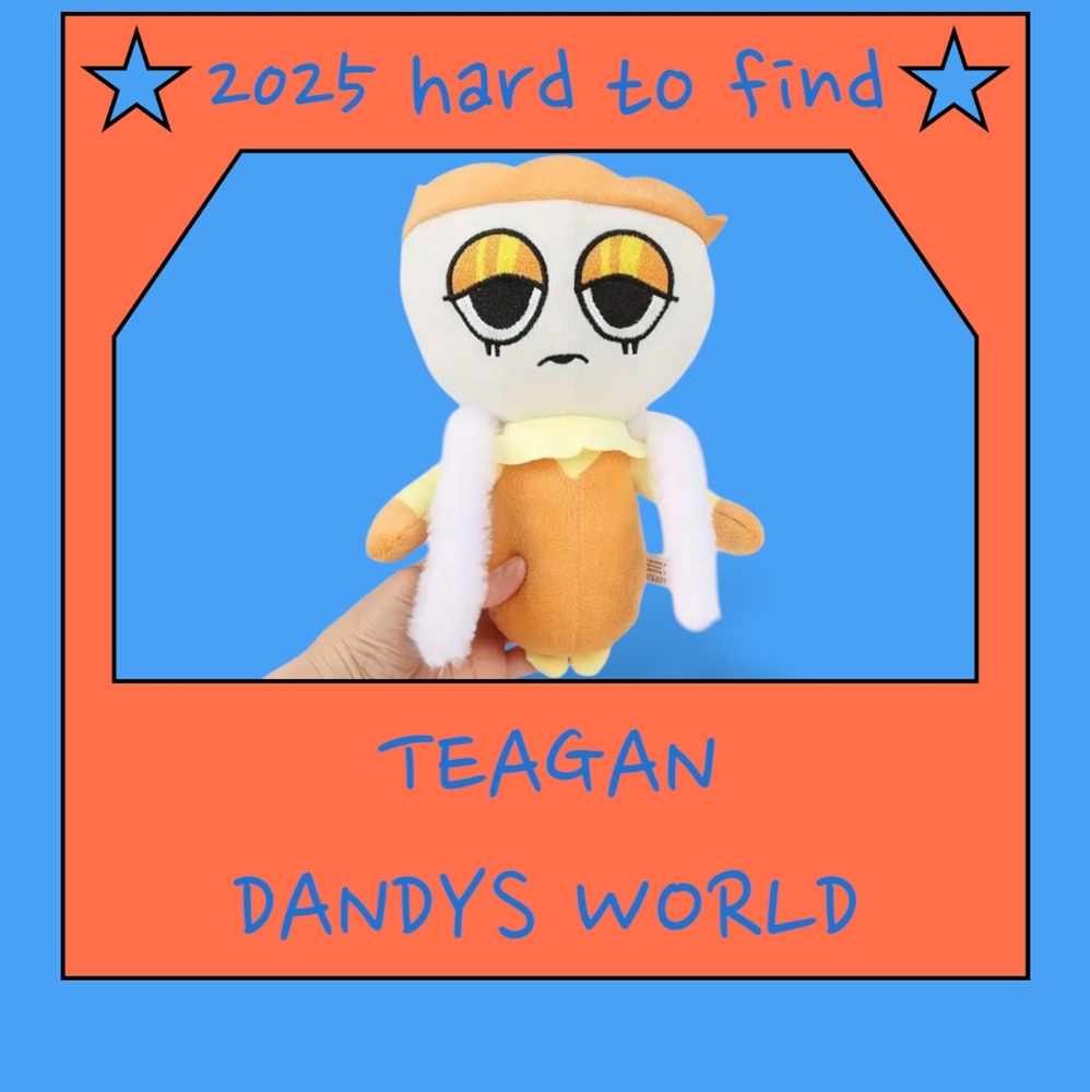 Dandys WORLD Teagan Orange and White Plushy